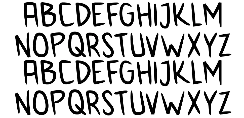 Anime Ineptfont specimens