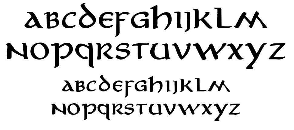 Aniron フォント 標本