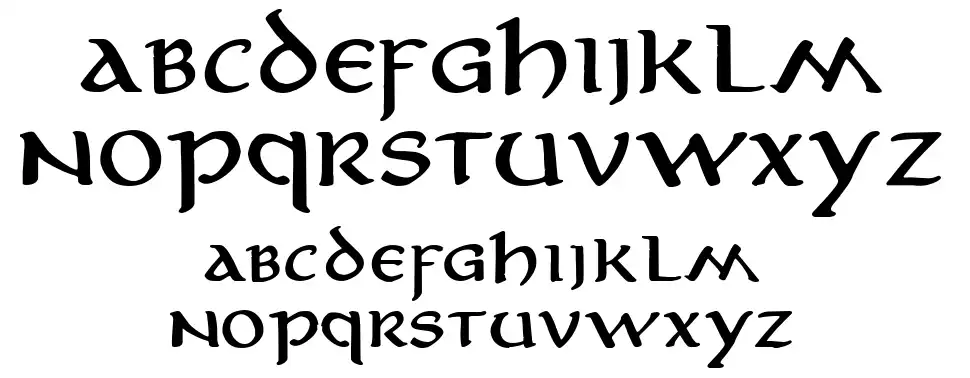 Aniron schriftart vorschau