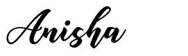 Anisha 字形