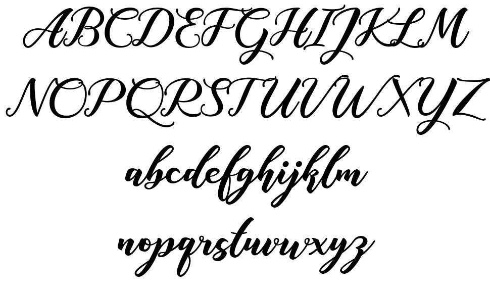 Anisha font specimens
