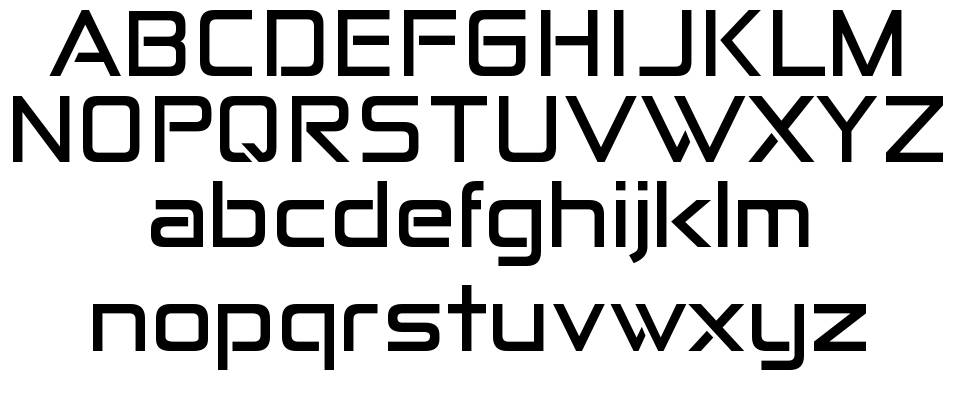 Anita Semi-square font specimens