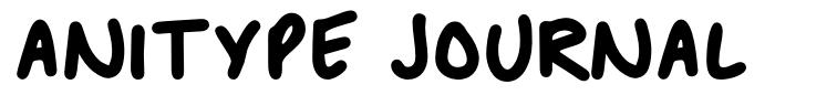 Anitype Journal шрифт