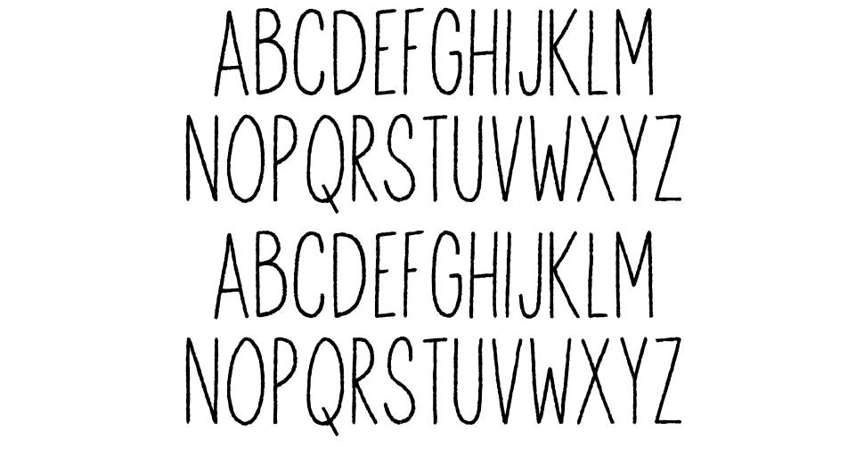 Anitype Redwood 字形 标本