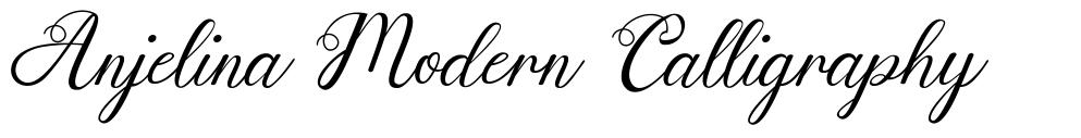 Anjelina Modern Calligraphy フォント