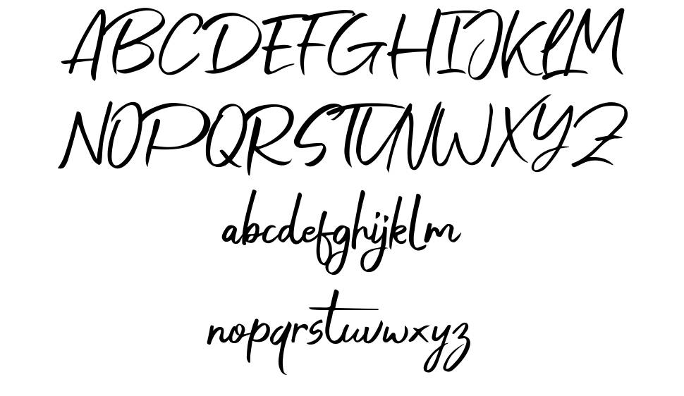 Anjhay font Örnekler
