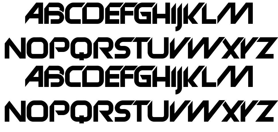 Anniversary font specimens