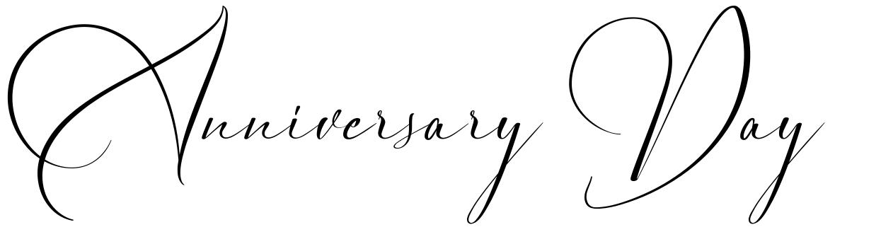 Anniversary Day font