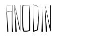 Anodin шрифт