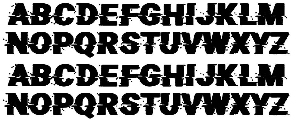 Anonymous State font specimens