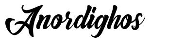 Anordighos font