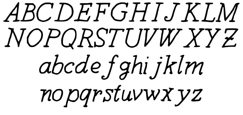 Another Sunday font specimens
