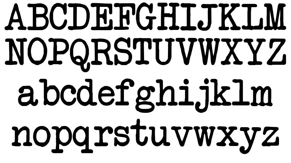 Another Typewriter font