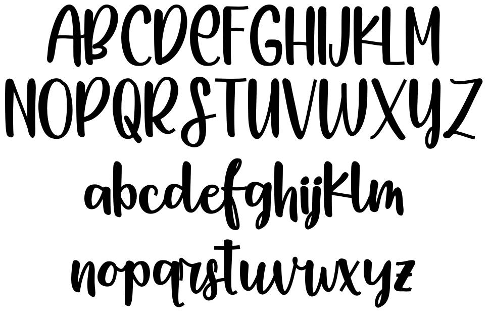 Anoushka font specimens