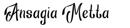 Ansagia Metta schriftart