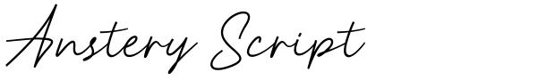 Anstery Script