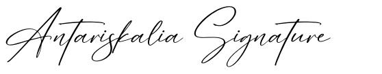 Antariskalia Signature font