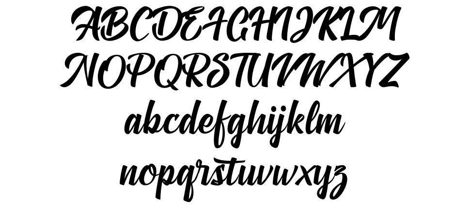 Anthemie font specimens