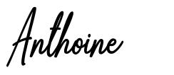 Anthoine шрифт