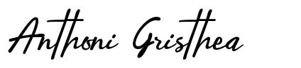 Anthoni Gristhea font
