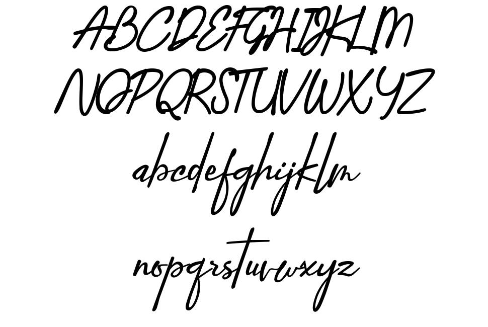 Anthoni Gristhea font Örnekler