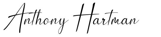 Anthony Hartman font