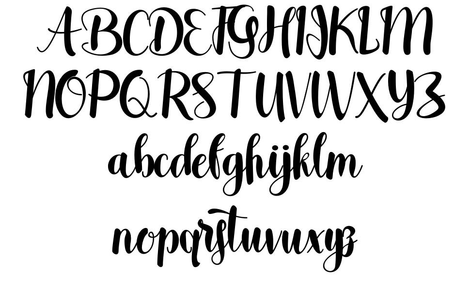 Anthracite font Örnekler