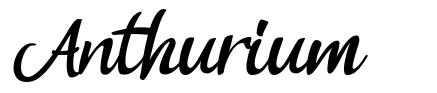 Anthurium шрифт