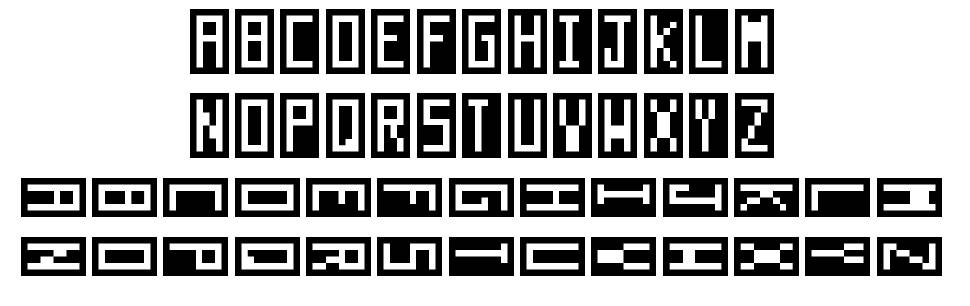 Anti-Digital font specimens