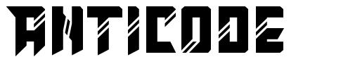 Anticode font