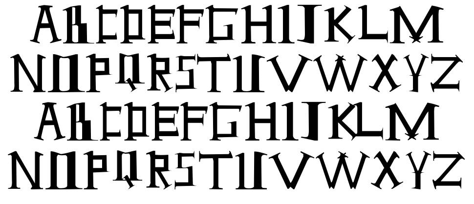 Antioch font Örnekler