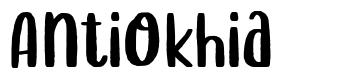 Antiokhia 字形