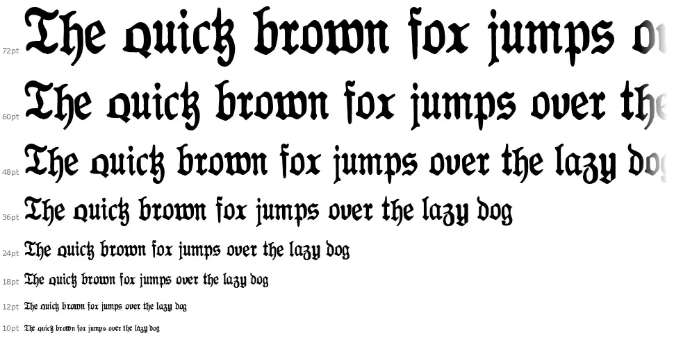 Antraxja Goth 1938font waterfall