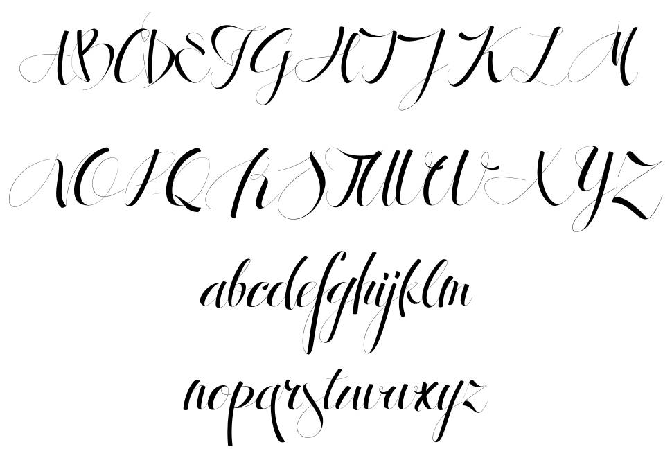 Antrokas font Örnekler