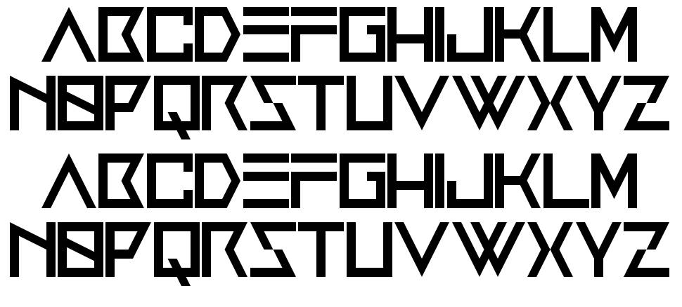 Anxiety font specimens