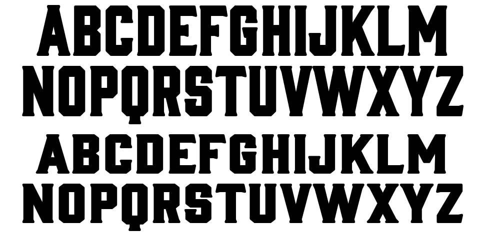 Any Male font specimens