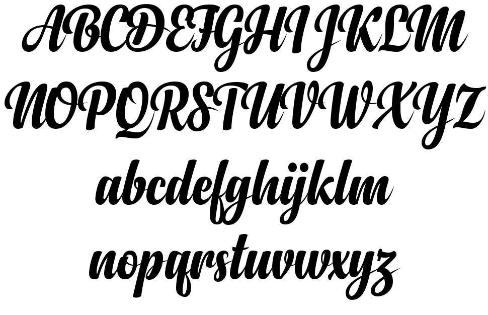 Anydore font specimens