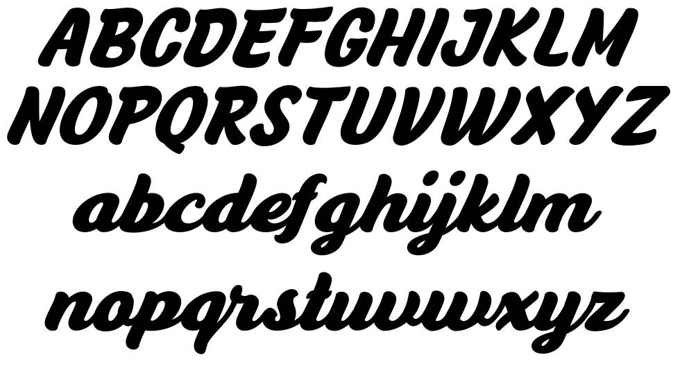 Anyelir Script font specimens