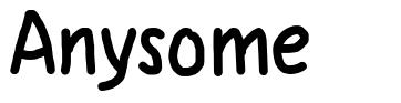 Anysome font