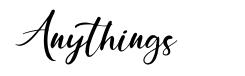 Anythings font