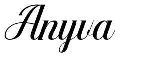 Anyva 字形