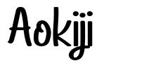 Aokiji font