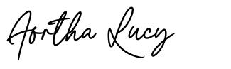 Aortha Lucy font