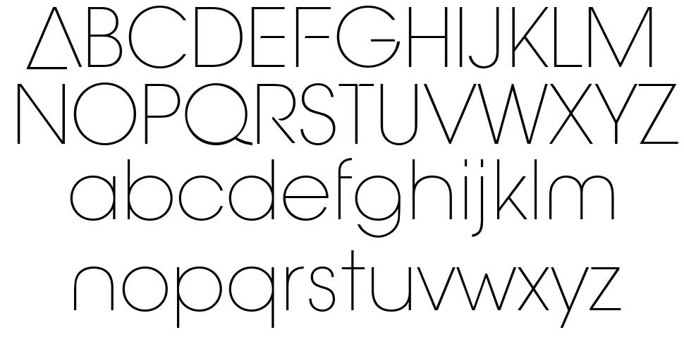 Aovel Neo font specimens