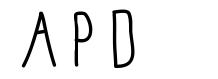 APD шрифт