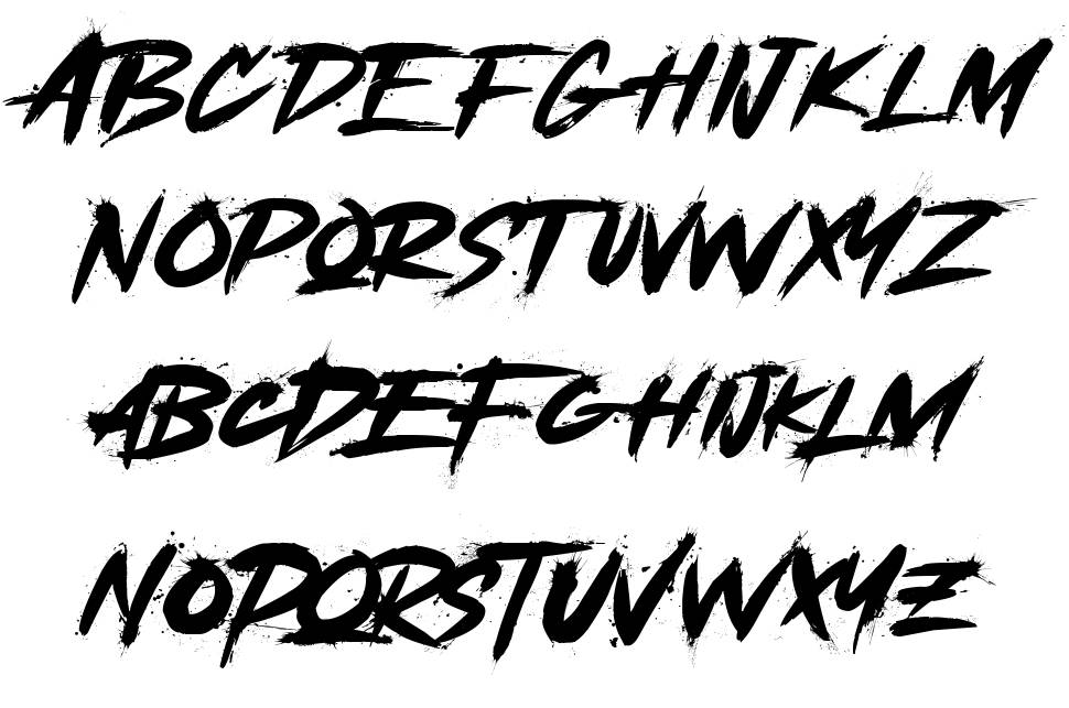 Apocalypse Grunge font specimens