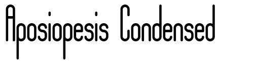 Aposiopesis Condensed font
