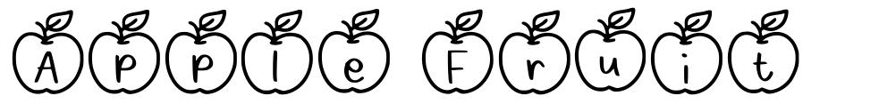 Apple Fruit schriftart