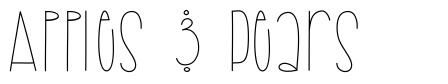 Apples & Pears font