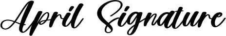 April Signature